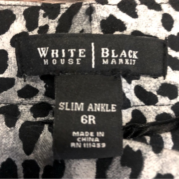 EUC WHBM Animal Print Skinny Pant Size 6R - Picture 3 of 4